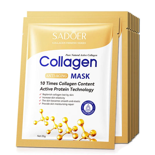 20pcs Hyaluronic Acid Collagen Face Mask skincare Moisturizing